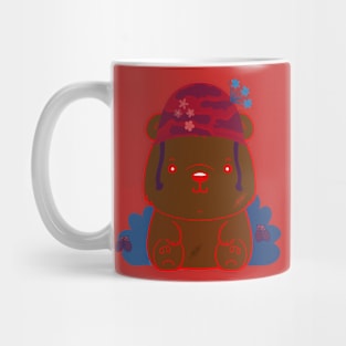 Teddy bear in the enchanted forest Sticker Mug